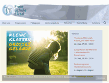 Tablet Screenshot of freieschuleelztal.de